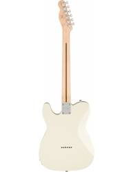 Trasera de la Guitarra Eléctrica Squier By Fender Affinity Series Telecaster Laurel Fingerboard White Pickguard Olympic White