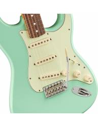 Detalle cuerpo de la Guitarra Eléctrica Fender Vintera 60S Stratocaster Pau Ferro Fingerboard Surf Green