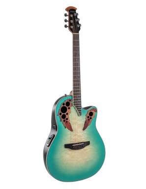 Guitarra Electroacústica Ovation CE44X 9B G Mint Burst Celebrity Elite Plus MID Cutaway