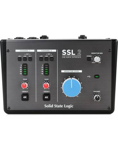 Interfaz de Audio Solid State Logic SSL2 frontal