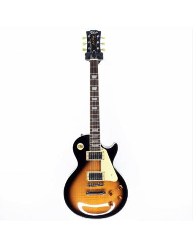 Guitarra Eléctrica Tokai ALS68 Flame Top Brown Sunburst frontal