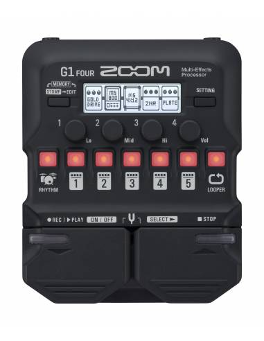 Pedalera Multiefectos Zoom G1 Four frontal