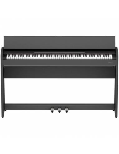 Piano Digital Roland F-107BKX frontal tapa abierta