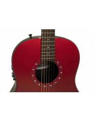 Guitarra Electroacústica Ovation Guitarra Electroacústica Ovation 1516VRM-G Pro Series Ultra Vampira Red boca