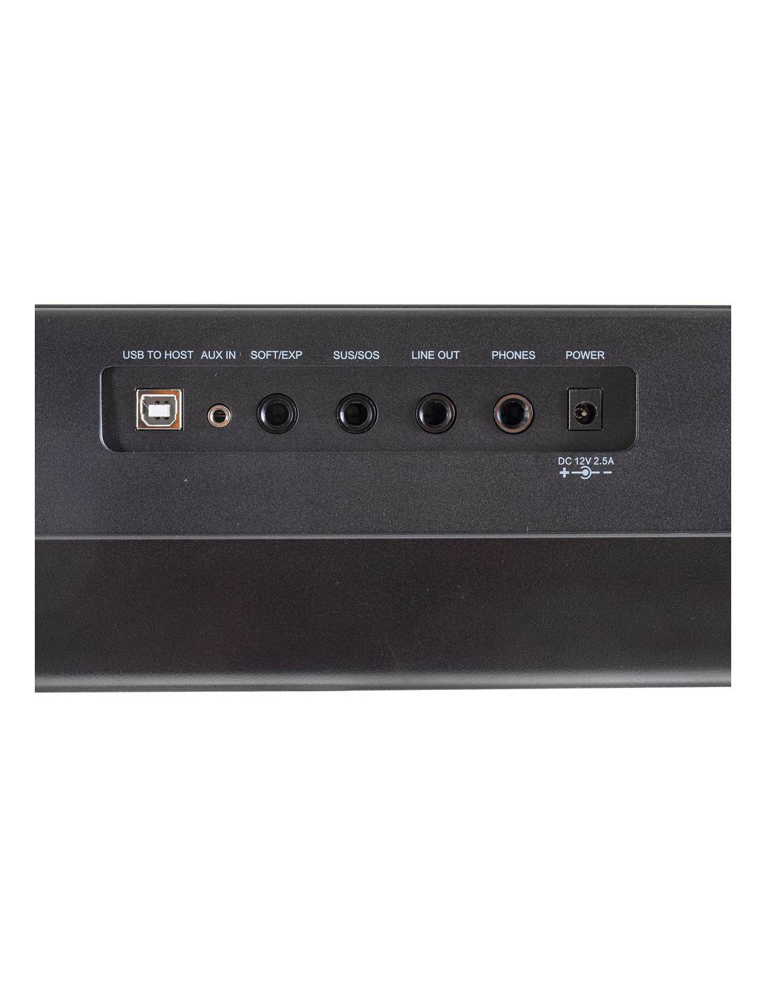 Teclado Gewa PP-3 Negro conexiones Teclado Gewa PP-3 Negro conexiones