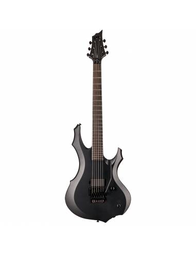 Guitarra Eléctrica LTD F-Black Metal Black Satin frontal