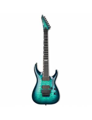 Guitarra Eléctrica ESP E-II Horizon FR-7 Black Turquoise Burst 7 Cuerdas