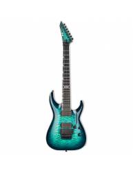 Guitarra Eléctrica ESP E-II Horizon FR-7 Black Turquoise Burst 7 Cuerdas frontal