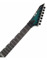 Guitarra Eléctrica ESP E-II Horizon FR-7 Black Turquoise Burst 7 Cuerdas mástil