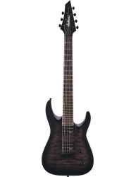 Guitarra Eléctrica Jackson Dinky Arch Top JS22Q-7 DKA HT AM TR BK frontal