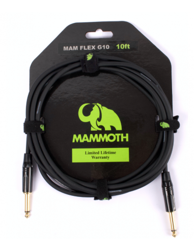 Cable Guitarra Mammoth Mam Lines 10FT Recto-Recto frontal