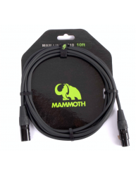 Cable Micrófono Mammoth Premium 10FT XLR-XLR frontal