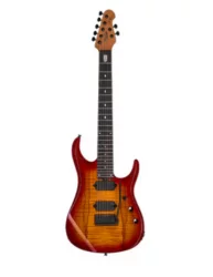 Guitarra Eléctrica Sterling by Music Man JP157 Dimarzio DSM 7st Blood Orange Burst frontal