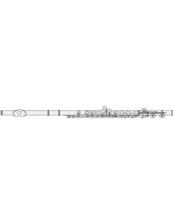 Flauta travesera Muramatsu DS-RC-EOH Frontal