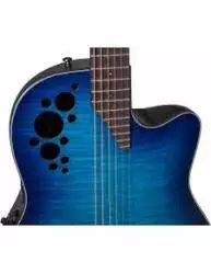 Guitarra Electroacústica Ovation CE44P BLFL G Celebrity boca